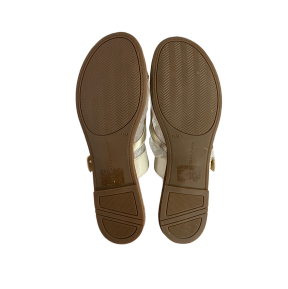 Tommy Hilfiger Twlahyla Off White and Silver Slide Sandal Size 10M NWOT SKU0780 - Picture 10 of 13